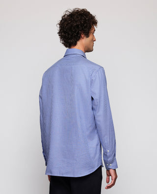 Camisa casual manga larga de cuadros oxford