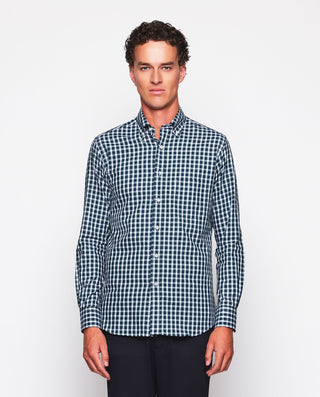 Camisa casual cuadros verdes y azules de estr by M | 07576_0050_2