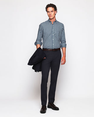 Camisa casual cuadros verdes y azules de estr by M | 07576_0050_4
