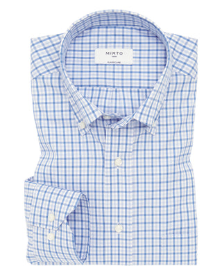 Camisa casual cuadros tonos azules