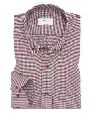 Camisa casual estructura pata de gallo granat by M | 07602_0054_1