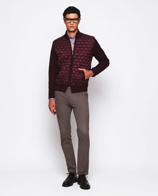 Camisa casual estructura pata de gallo granat by M | 07602_0054_4