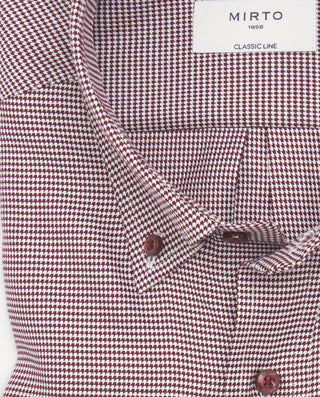 Camisa casual estructura pata de gallo granat by M | 07602_0054_5
