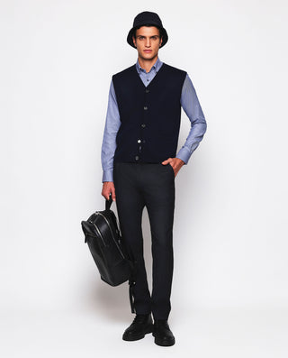Camisa casual estructura pata de gallo azul by MIR | 07602_0057_4
