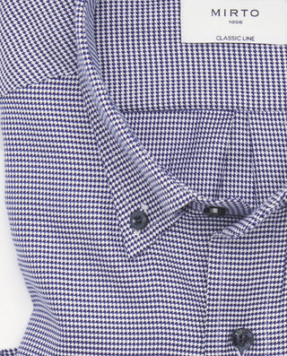 Camisa casual estructura pata de gallo azul by MIR | 07602_0057_5