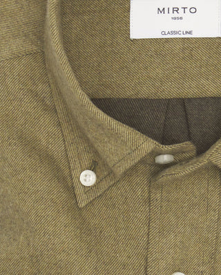 Camisa casual manga larga lisa de franela by MIRTO | 07629_0053_5