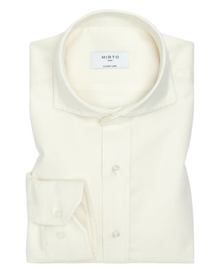 Camisa casual crudo de franela by MIRTO | 07631_0050_1