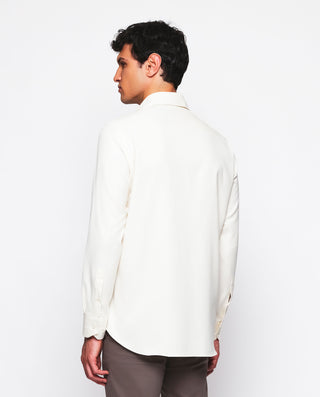 Camisa casual crudo de franela by MIRTO | 07631_0050_3