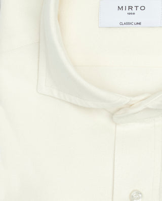 Camisa casual crudo de franela by MIRTO | 07631_0050_5
