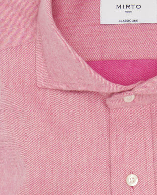 Camisa casual rosa de franela by MIRTO | 07631_0051_2