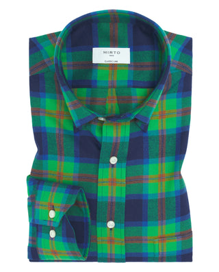 Camisa casual manga larga cuadros de franela by MI | 07637_0050_1