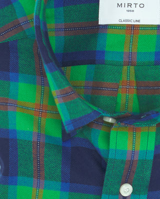 Camisa casual manga larga cuadros de franela by MI | 07637_0050_2