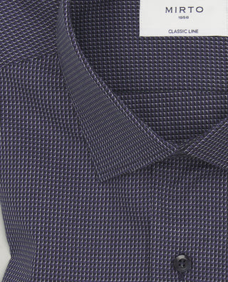 Camisa casual microcuadros azul oscuro de alg by M | 07647_0050_5