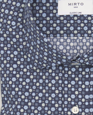 Camisa casual estampado floral en tonos azule by M | 07672_0050_5