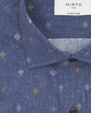 Camisa casual manga larga estampado by MIRTO | 07680_0051_5