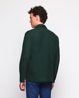 Sobrecamisa verde de franela by MIRTO | 07697_0050_3