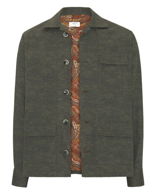 Sobrecamisa doble faz estampado paisley