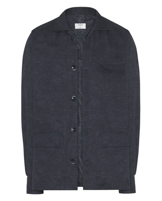 Sobrecamisa azul doble faz estampado paisley by MI | 07698_0051_1