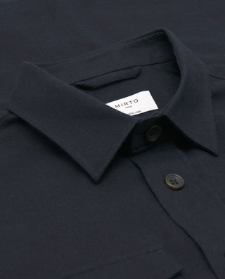 Sobrecamisa azul marino cuatro bolsillos en m by M | 07699_0051_5