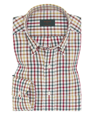 Camisa casual cuadros manga larga oxford by MIRTO | 07703_0050_1