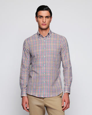 Camisa casual cuadros manga larga oxford by MIRTO | 07703_0050_2