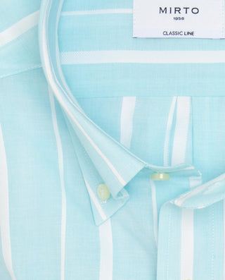 Camisa casual agua rayas blancas de algodón by MIR | 07791_0051_5