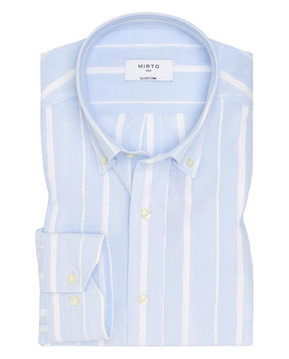 Camisa casual rayas blancas de algodón by MIRTO | 07791_0052_1