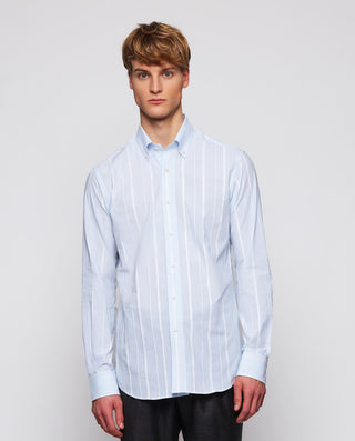 Camisa casual rayas blancas de algodón by MIRTO | 07791_0052_2