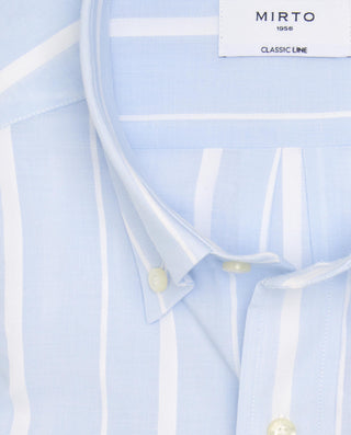Camisa casual rayas blancas de algodón by MIRTO | 07791_0052_5