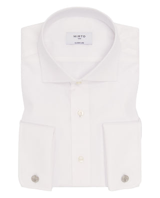 Camisa vestir blanca puño doble algodón estru by M | 07794_0050_1
