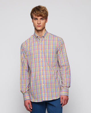 Camisa casual cuadros multicolor de algodón by MIR | 07807_0050_2
