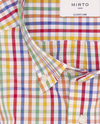 Camisa casual cuadros multicolor de algodón by MIR | 07807_0050_5