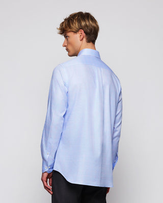 Camisa casual cuadro Príncipe de Gales azul y by M | 07814_0050_3