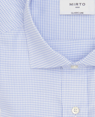 Camisa vestir azul puño mixto estructura pata by M | 07818_0051_5
