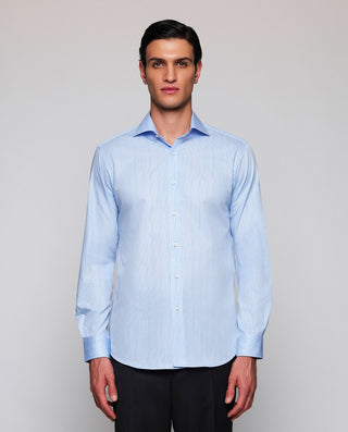 Camisa vestir azul cuadro príncipe de Gales p by M | 07819_0050_2