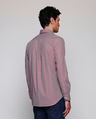 Camisa vestir cuadro Vichy rojo de algodón by MIRT | 07832_0050_3