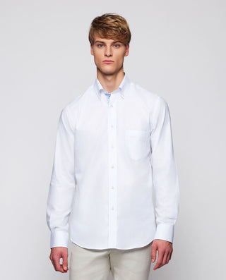 Camisa casual de algodón estructura pinpoint by MI | 07835_0050_2