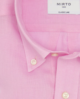 Camisa casual blanca lino prelavado by MIRTO | 07841_0051_5