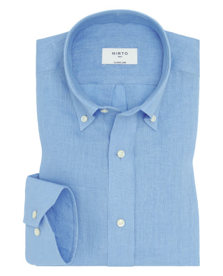 Camisa casual blanca lino prelavado by MIRTO | 07841_0053_1