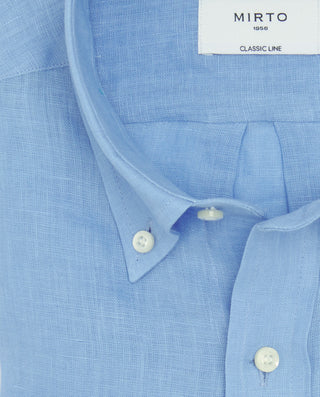 Camisa casual blanca lino prelavado by MIRTO | 07841_0053_5