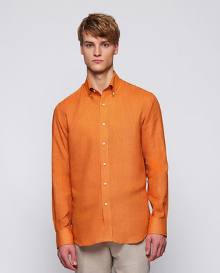 Camisa casual teja lino prelavado by MIRTO | 07841_0057_2