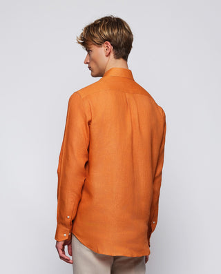 Camisa casual teja lino prelavado by MIRTO | 07841_0057_3