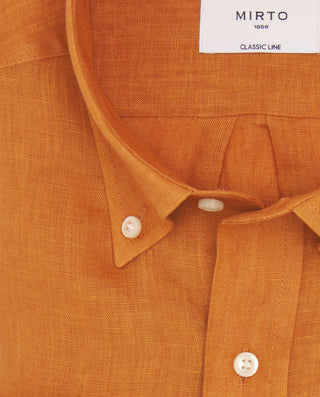 Camisa casual teja lino prelavado by MIRTO | 07841_0057_5