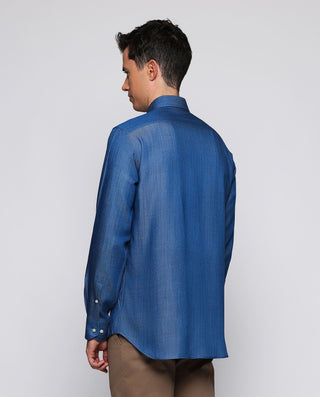 Camisa denim de Lyocell delantero bordado by MIRTO | 07847_0050_3