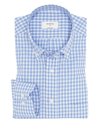 Camisa casual cuadros vichy azul de Oxford by MIRT | 07854_0051_1