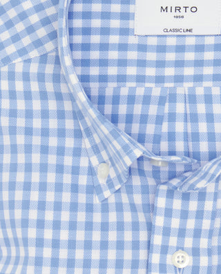 Camisa casual cuadros vichy azul de Oxford by MIRT | 07854_0051_5