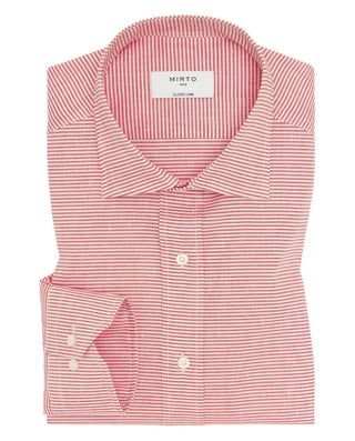 Camisa casual raya horizontal roja y blanca by MIR | 07907_0056_1