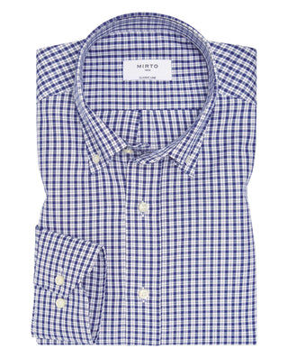 Camisa casual cuadros azules y blancos de alg by M | 07912_0057_1