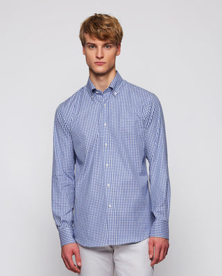 Camisa casual cuadros azules y blancos de alg by M | 07912_0057_2