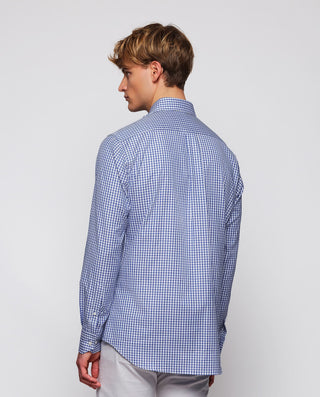 Camisa casual cuadros azules y blancos de alg by M | 07912_0057_3